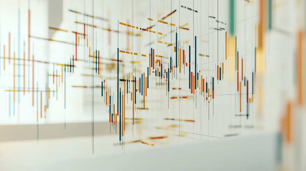 abstract financial data visualization concept.