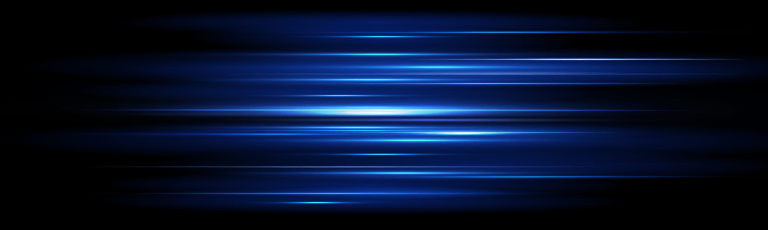 neon lines moving light effect. horizontal lines. speed ​​effect on a transparent background.