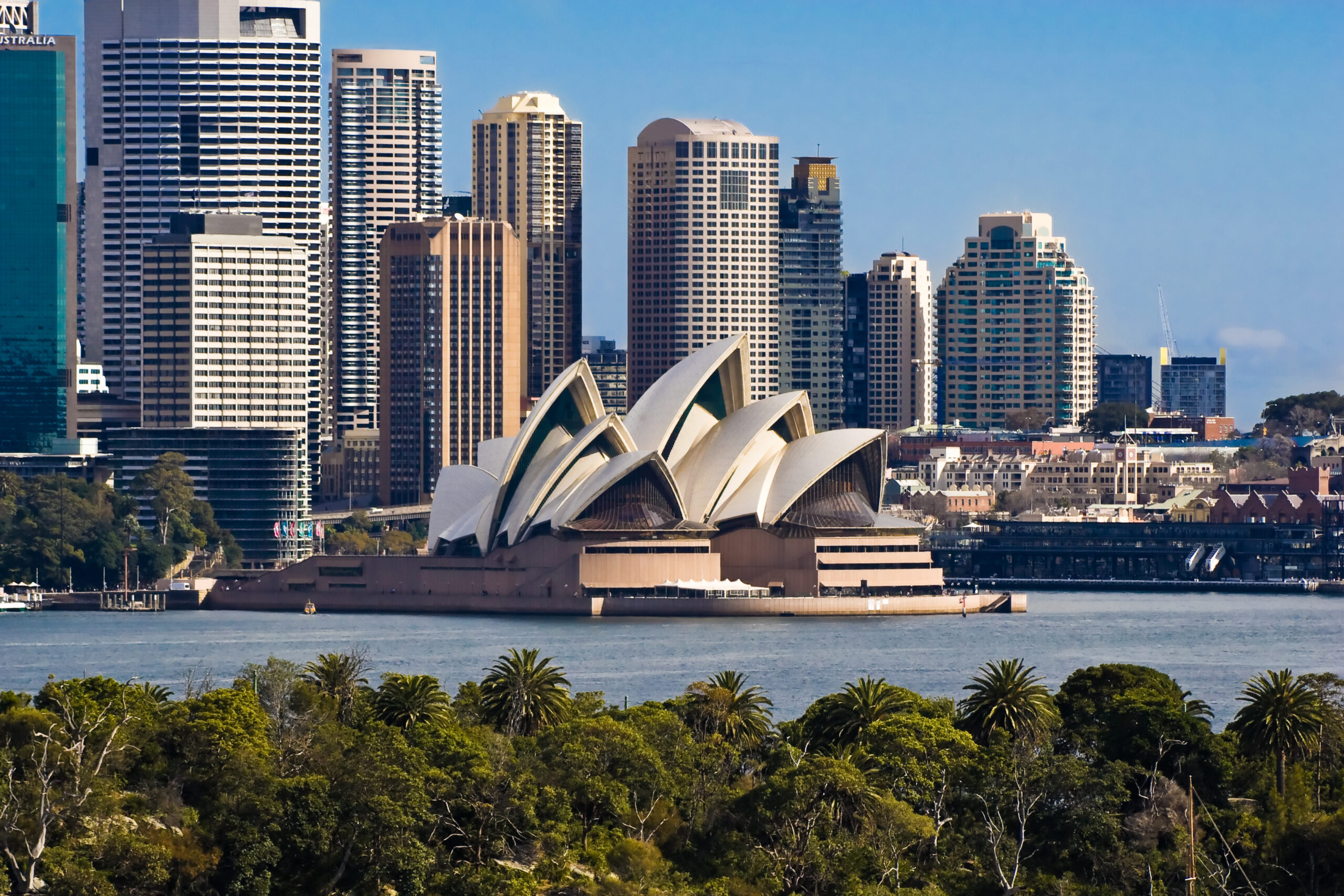 sydney opera house and skyline