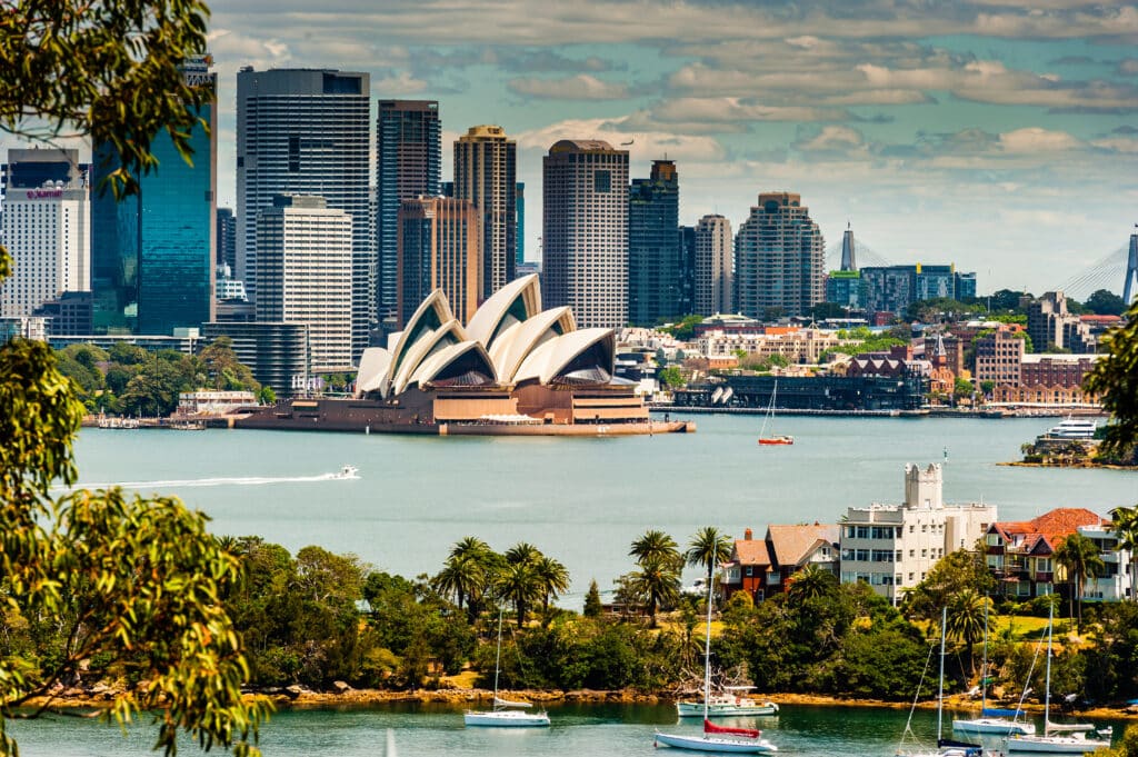 sydney skyline taken from taronga zoo