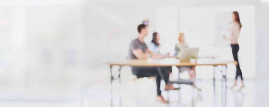 abstract blurred interior modern office space with business peop