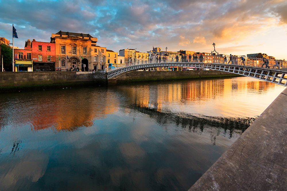 aerial view of dublin