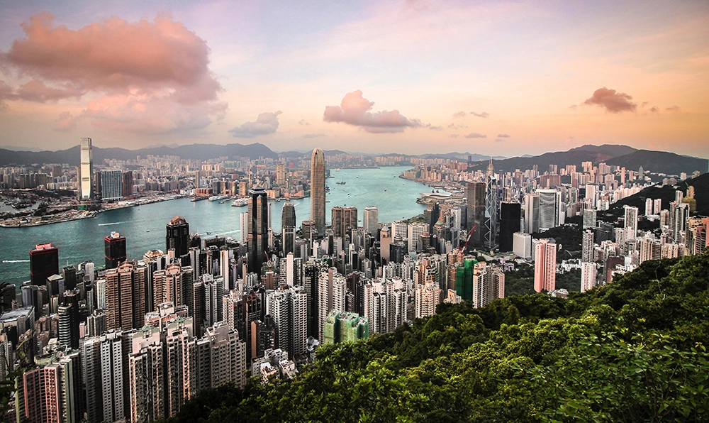 arial view of hong kong